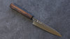 Yoshimi Kato Minamo SG2 Hammered Petty-Utility  150mm Burnt Oak Handle - Seisuke Knife - Slide 1