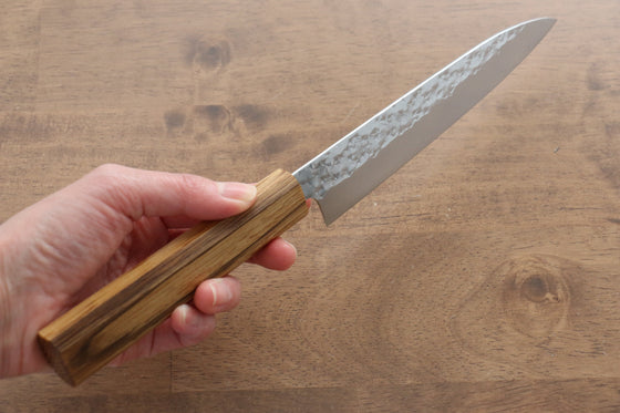 Yu Kurosaki Senko SG2 Hammered Petty-Utility 150mm Live oak Lacquered Handle - Seisuke Knife