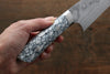 Takeshi Saji Coreless Diamond Finish Damascus Kiritsuke Gyuto 180mm Cloud Turquoise Handle - Seisuke Knife - Slide 6