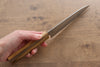 Yu Kurosaki Senko SG2 Hammered Petty-Utility 150mm Live oak Lacquered Handle - Seisuke Knife - Slide 8