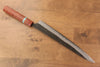 Yu Kurosaki Fujin Blue Super Hammered Sujihiki 270mm Maple(With turquoise ring Brown) Handle - Seisuke Knife