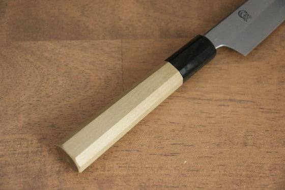 Kikuzuki White Steel No.2 Kasumitogi Kiritsuke Petty-Utility 135mm Magnolia Handle - Seisuke Knife