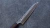 Yoshimi Kato Minamo SG2 Hammered Petty-Utility  150mm Burnt Oak Handle - Seisuke Knife - Slide 3