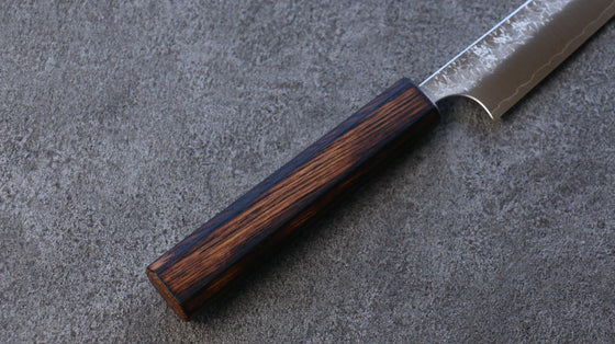 Yoshimi Kato Minamo SG2 Hammered Petty-Utility  150mm Burnt Oak Handle - Seisuke Knife