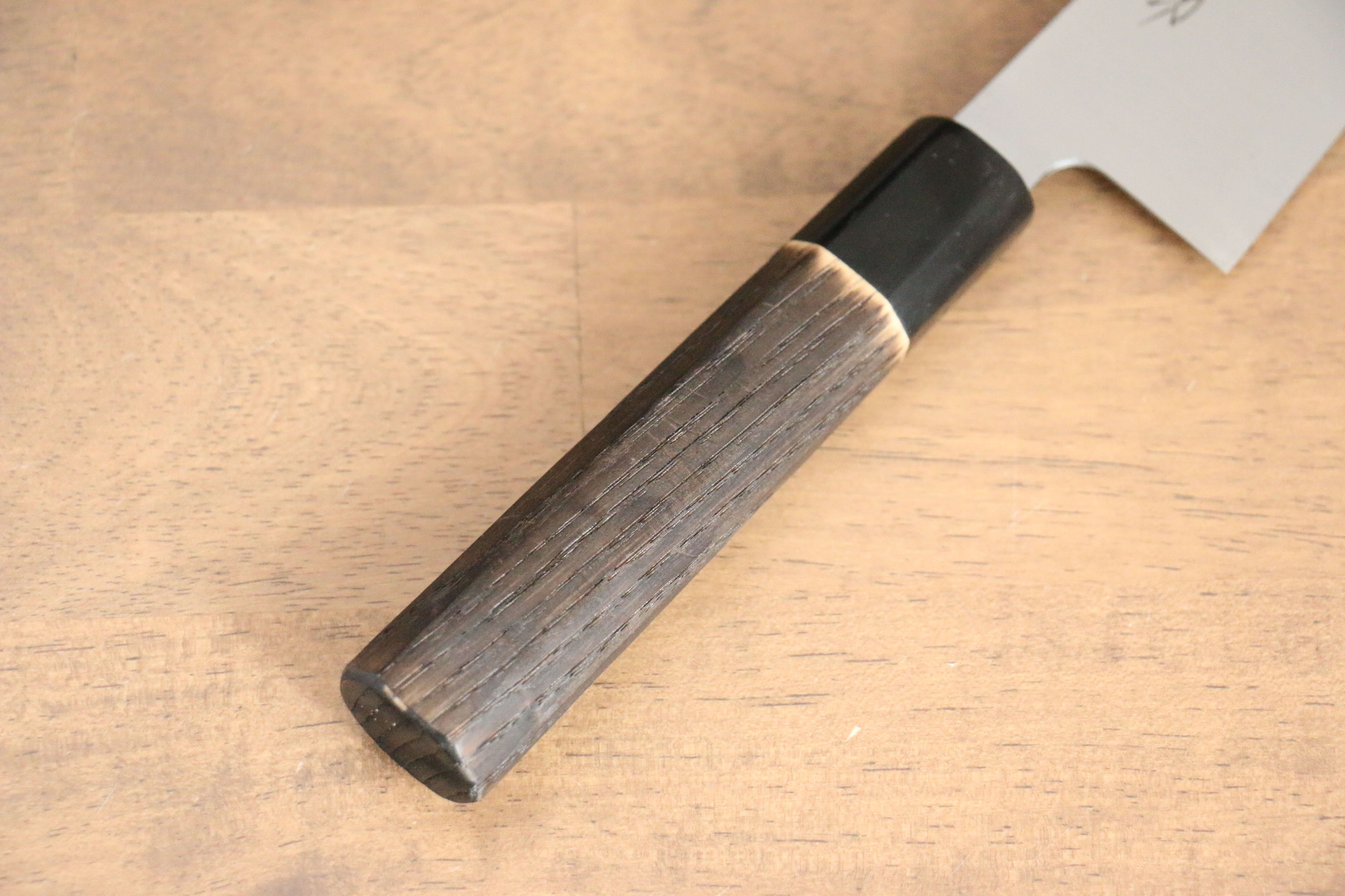 Seisuke Swedish Steel-stn Santoku 180mm Burnt Chestnut Handle - Seisuke Knife