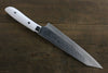 Takeshi Saji SRS13 Hammered Damascus Gyuto 210mm White Stone Handle - Seisuke Knife - Slide 2