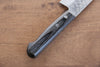 Yoshimi Kato VG10 Hammered Damascus Santoku 170mm with Black Pakkawood Handle - Seisuke Knife - Slide 8