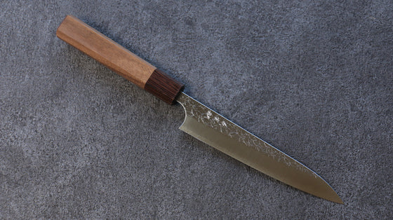 Yoshimi Kato Minamo SG2 Hammered Petty-Utility 150mm Walnut Handle - Seisuke Knife