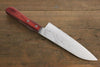 Shigeki Tanaka VG10 17 Layer Damascus Hand Forged Japanese Chef's Santoku Knife 165mm - Seisuke Knife