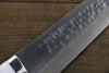 Takeshi Saji SRS13 Hammered Damascus Gyuto 210mm White Stone Handle - Seisuke Knife - Slide 3