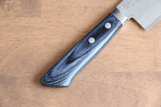 Kunihira Sairyu VG10 Damascus Usuba 165mm Navy blue Pakka wood Handle - Seisuke Knife