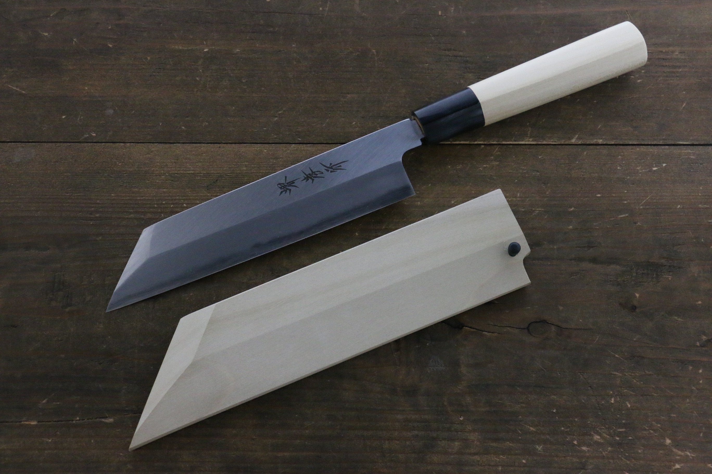 [Left Handed] Saya Sheath for mukimono Knife with Plywood Pin 180mm - Seisuke Knife