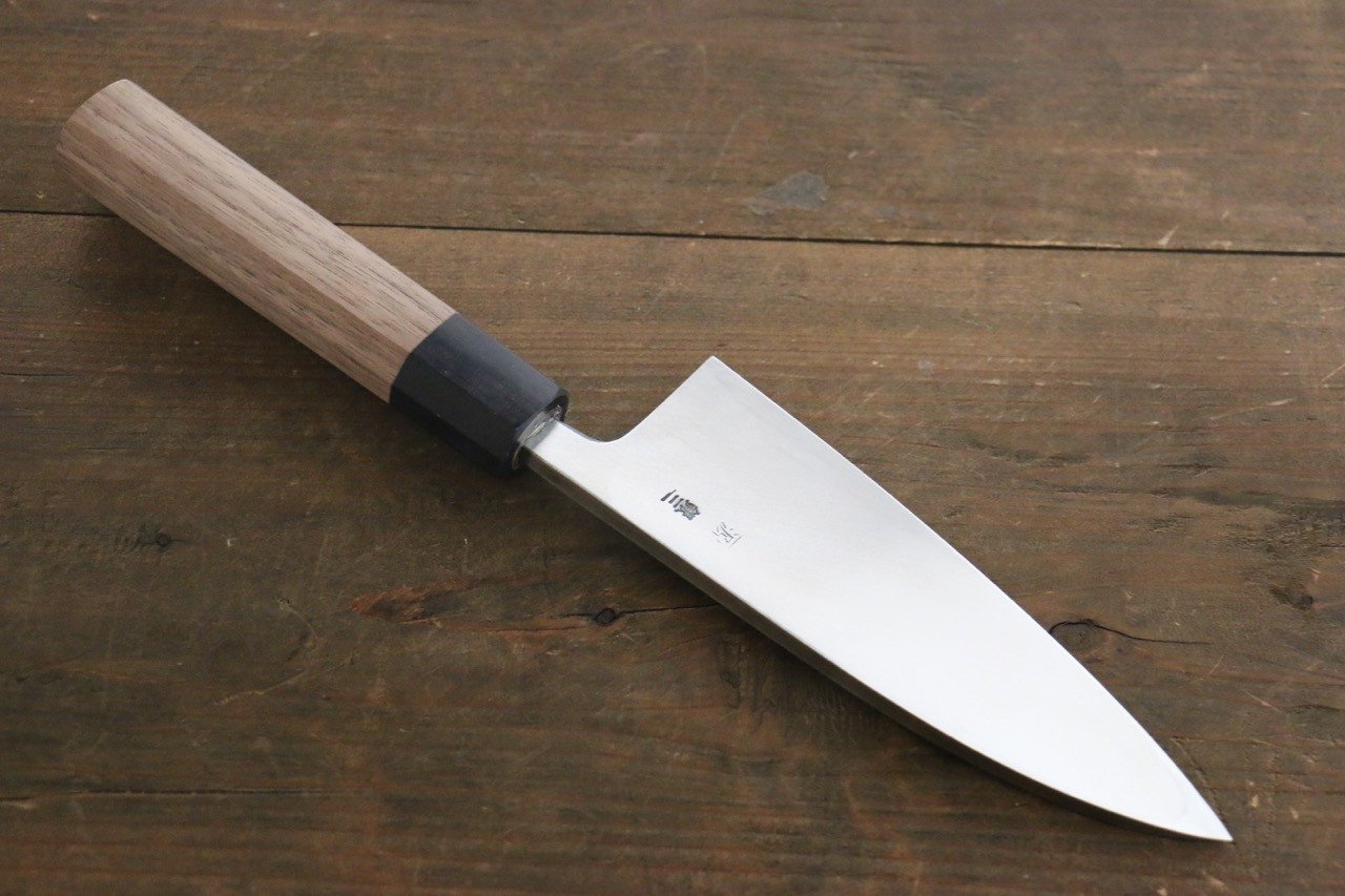 Shigeki Tanaka Silver Steel No.3 Deba 150mm Walnut Handle - Seisuke Knife