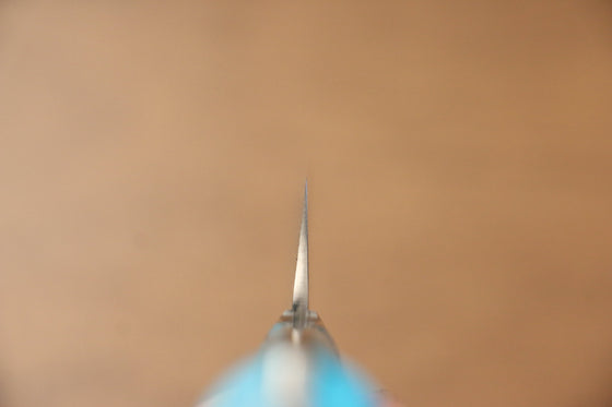 Takeshi Saji SG2 Diamond Finish Petty-Utility 150mm Blue Turquoise Handle - Seisuke Knife