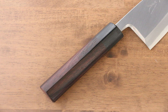 Jikko Silver Steel No.3 Deba 150mm Shitan Handle - Seisuke Knife