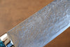 Takeshi Saji SG2 Diamond Finish Bunka 170mm Blue Turquoise Handle - Seisuke Knife - Slide 5