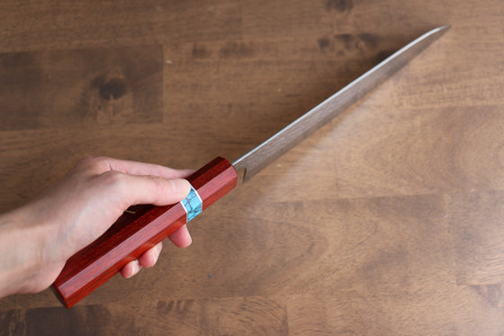 Yu Kurosaki Senko SG2 Hammered Gyuto 210mm Padoauk(ferrule: Turquoise) Handle - Seisuke Knife