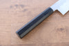 Jikko Honyaki White Steel No.3 Kasumitogi Kiritsuke Gyuto  210mm Ebony Wood Handle - Seisuke Knife - Slide 6