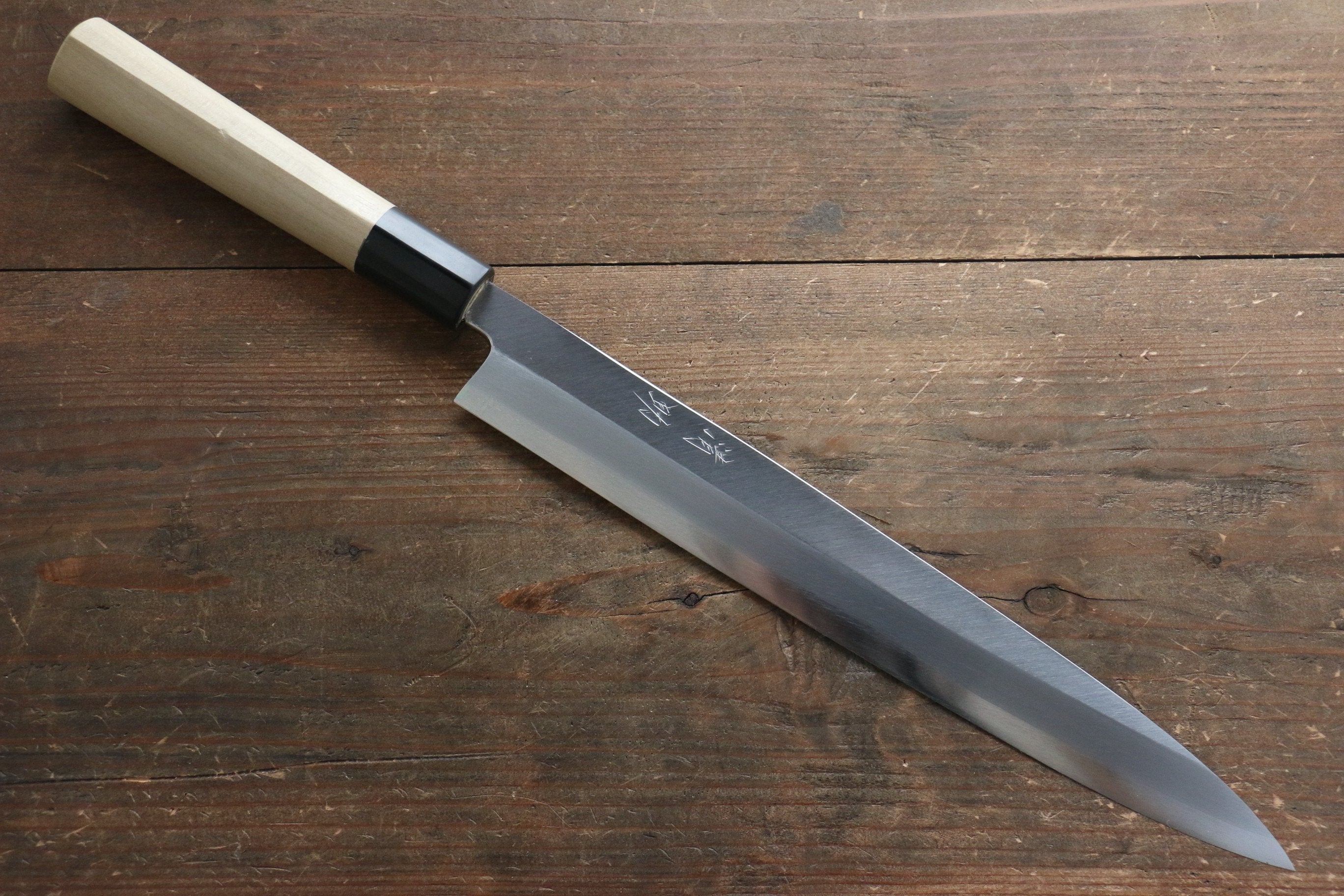 Seisuke Molybdenum Kasumitogi Yanagiba Magnolia Handle - Seisuke Knife