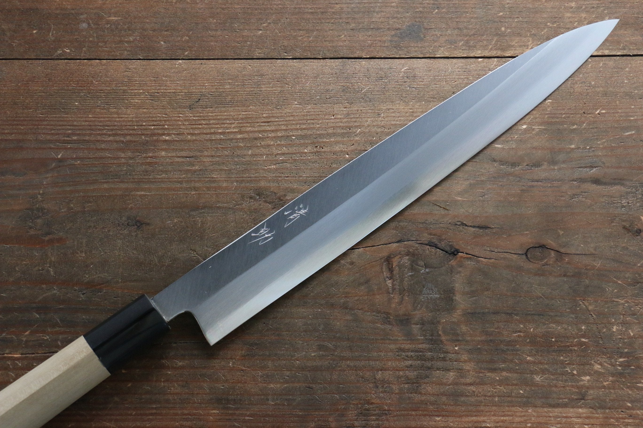 Seisuke Molybdenum Kasumitogi Yanagiba Magnolia Handle - Seisuke Knife