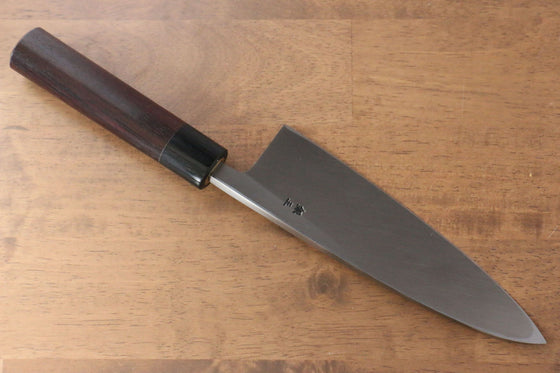 Jikko Silver Steel No.3 Deba 180mm with Shitan Handle - Seisuke Knife