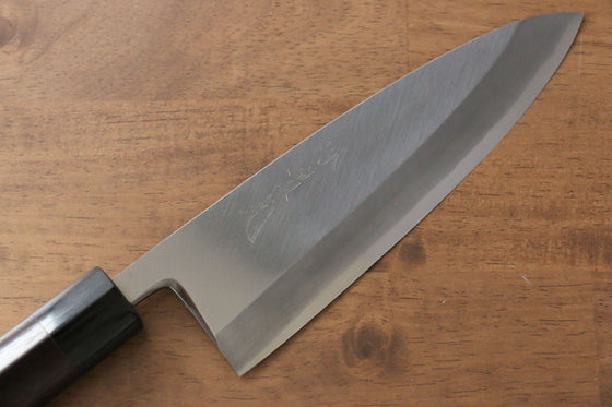 Jikko Silver Steel No.3 Deba 180mm with Shitan Handle - Seisuke Knife