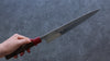 Yoshimi Kato Minamo SG2 Hammered Sujihiki 270mm with Shitan & Red Pakka wood Handle - Seisuke Knife - Slide 4