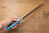 Takeshi Saji SG2 Diamond Finish Gyuto 210mm Blue Turquoise Handle - Seisuke Knife - Slide 8