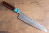 Yu Kurosaki Senko SG2 Hammered Gyuto 210mm with Turquoise & Shitan Handle - Seisuke Knife - Slide 1