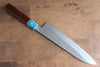 Yu Kurosaki Senko SG2 Hammered Gyuto 210mm with Turquoise & Shitan Handle - Seisuke Knife - Slide 2