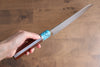 Yu Kurosaki Senko SG2 Hammered Gyuto 210mm with Turquoise & Shitan Handle - Seisuke Knife - Slide 7