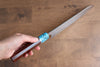 Yu Kurosaki Senko SG2 Hammered Gyuto 210mm with Turquoise & Shitan Handle - Seisuke Knife - Slide 8