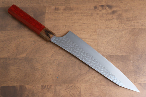 Yu Kurosaki Senko Ei SG2 Hammered Gyuto 210mm with Padoauk Handle - Seisuke Knife