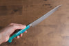 Yu Kurosaki Senko Ei SG2 Hammered Gyuto 210mm Blue Green Acrylic Handle - Seisuke Knife - Slide 7