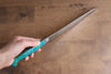 Yu Kurosaki Senko Ei SG2 Hammered Gyuto 210mm Blue Green Acrylic Handle - Seisuke Knife - Slide 8