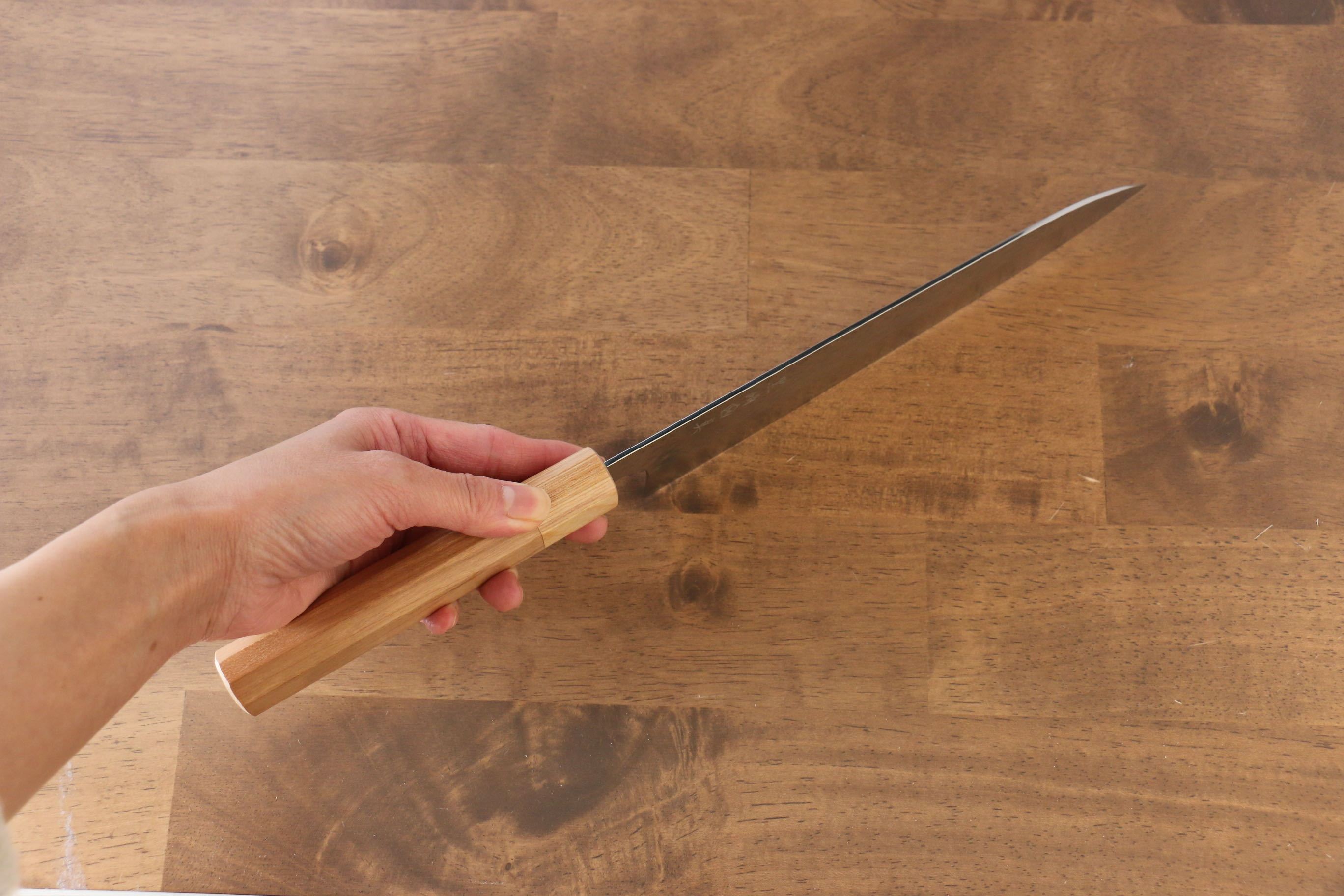 Makoto Kurosaki SG2 Hammered(Maru) Gyuto 210mm Cherry Wood Handle - Seisuke Knife