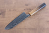 Anryu VG10 Migaki Finished Damascus Santoku  165mm Oak Handle - Seisuke Knife