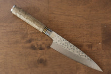  Takeshi Saji SG2 Hammered(Maru) Petty-Utility 130mm Chinese Quince Handle - Seisuke Knife