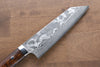 Takeshi Saji VG10 Black Damascus Bunka 180mm Ironwood Handle - Seisuke Knife - Slide 3