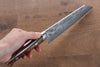 Takeshi Saji VG10 Black Damascus Bunka 180mm Ironwood Handle - Seisuke Knife - Slide 7