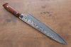 Takeshi Saji VG10 Black Damascus Gyuto 240mm Ironwood Handle - Seisuke Knife - Slide 2