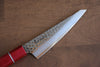 Sakai Takayuki VG10 33 Layer Damascus Sabaki 150mm with Red Handle - Seisuke Knife - Slide 3