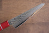 Sakai Takayuki VG10 33 Layer Damascus Sabaki 150mm with Red Handle - Seisuke Knife - Slide 4