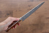 Takeshi Saji VG10 Black Damascus Gyuto 240mm Ironwood Handle - Seisuke Knife - Slide 7