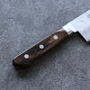 Seisuke Silver Steel No.3 Nashiji Gyuto 210mm Brown Pakka wood Handle - Seisuke Knife