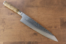  Takeshi Saji SG2 Hammered (Maru) Gyuto 240mm with Chinese Quince Handle - Seisuke Knife