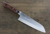 Kunihira VG1 Hammered Santoku 170mm Mahogany Handle - Seisuke Knife