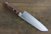 Kunihira VG1 Hammered Santoku 170mm Mahogany Handle - Seisuke Knife