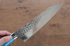 Yu Kurosaki Senko SG2 Hammered Gyuto 180mm Turquoise Handle - Seisuke Knife