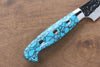 Yu Kurosaki Senko SG2 Hammered Petty-Utility 130mm Turquoise Handle - Seisuke Knife - Slide 6